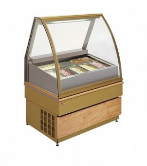 Витрина для мороженого Unis Georgia III 1000, inox в ШефСтор (chefstore.ru)